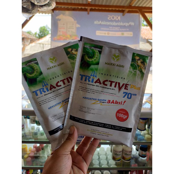 Insektisida TRIACTIVE plus 70wp 2 bahan aktif ganda 100gram