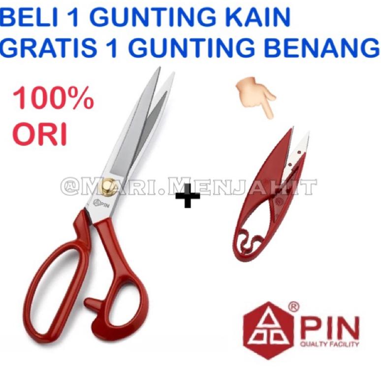 

Big Sale Gunting Potong Bahan Kain High Quality PIN 1094 1194 Untuk Tailor Penjahit Konveksi - High Quality 8 9 10 ,.