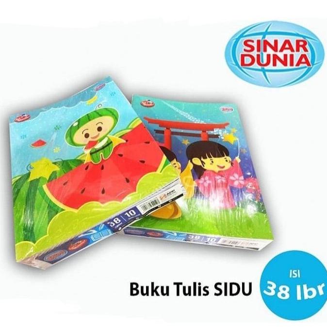 

Flash Sale - Buku Tulis Sidu Sinar Dunia 38 lembar 1 pack Sidu Original isi 10 buku ..