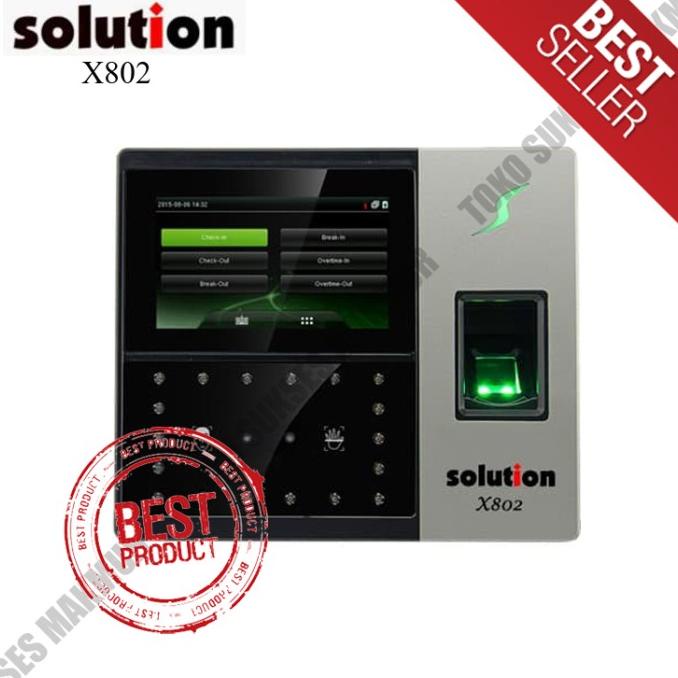 Solution X802 Mesin Absen Fingerprint & Face Mesin Absen Solution X802