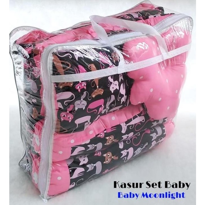 MILIKI KASUR SET BABY - PINK CAT TRIVITA5