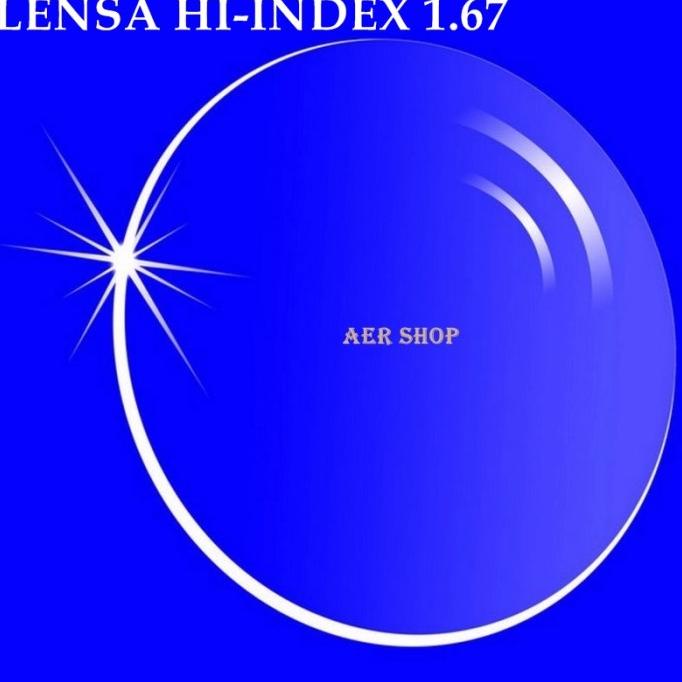 Lensa Minus / Lensa Tipis / Lensa Minus Hi-Index 1.67 / Lensa 1.67