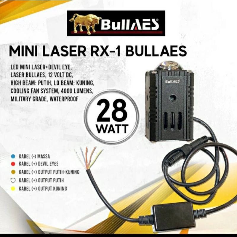 Mini Laser Bullaes RX-1 28 Watt