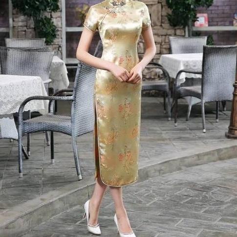 Ferline Cheongsam Elegant Dress Chinese Lunar Imlek Baju Wanita Mrw