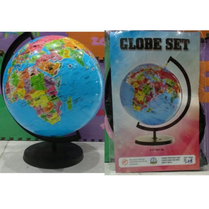 Promo Mainan Edukasi Balon Tiup Bola Globe Peta Dunia