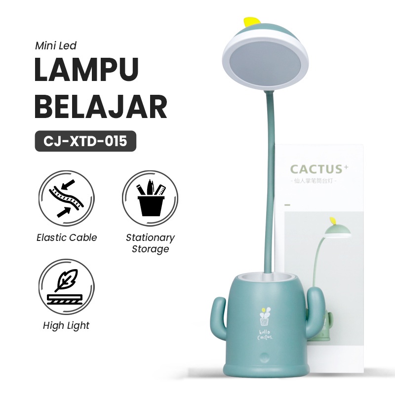 Lampu Belajar Led Portable Charger Lampu Meja Baca Karakter Lucu Cj-Xtd-015