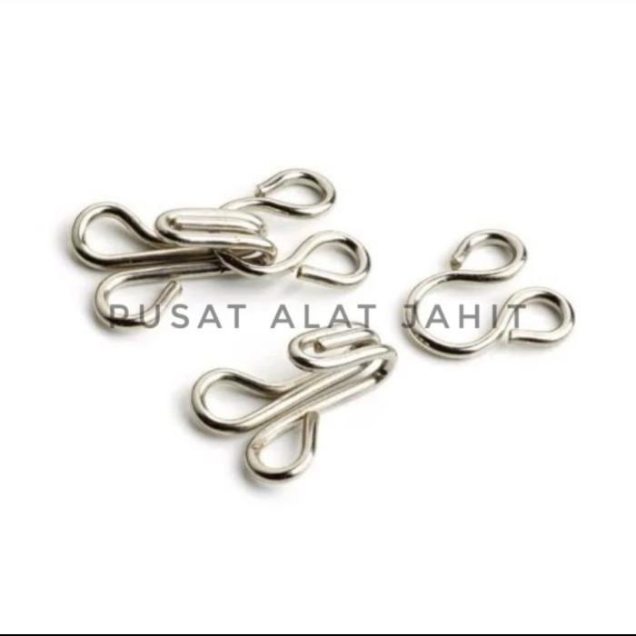 KANCING HAK KAIT KECIL BRA BH KORSET KEMBEN STAINLESS STELL PER 1 DUS Best Seller