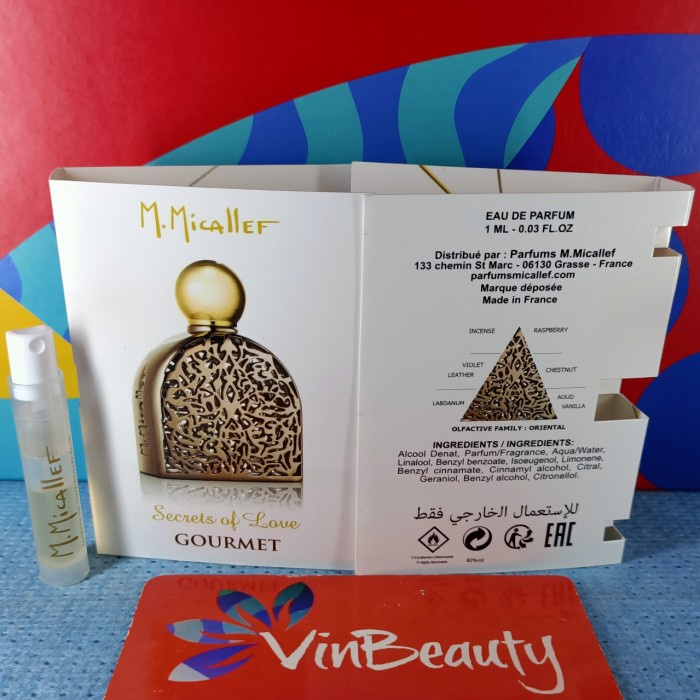OCacaca- Vial Parfum M.Micallef Secrets of Love Gourmet EDP 1 ml