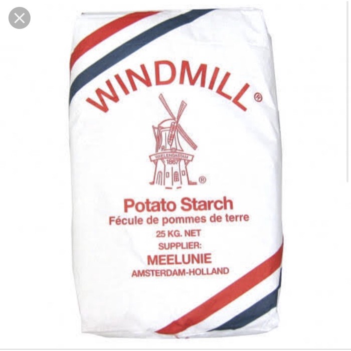 

Populer Tepung kentang WindMill Potato Starch / Sang Fen 25 Kg