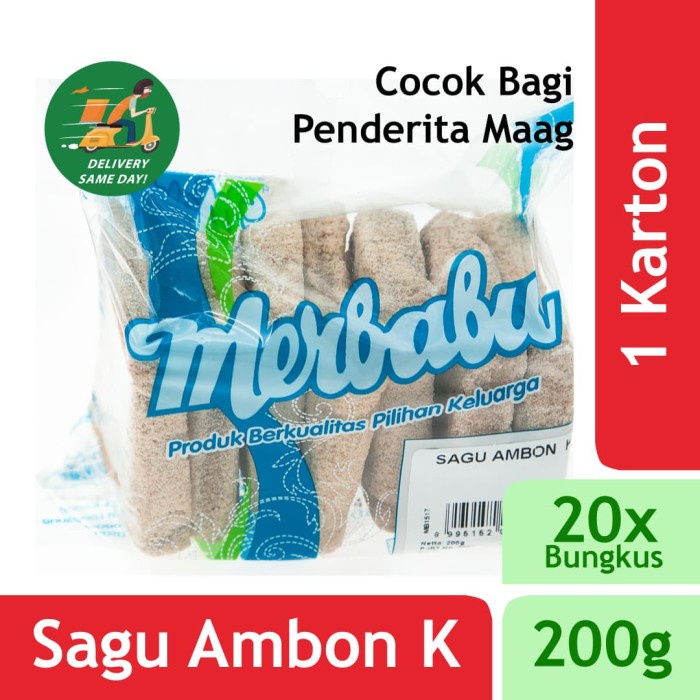 

Jual!! Merbabu Sagu Amn K 200g x 20Pcs Ctn - Same Day Delivery