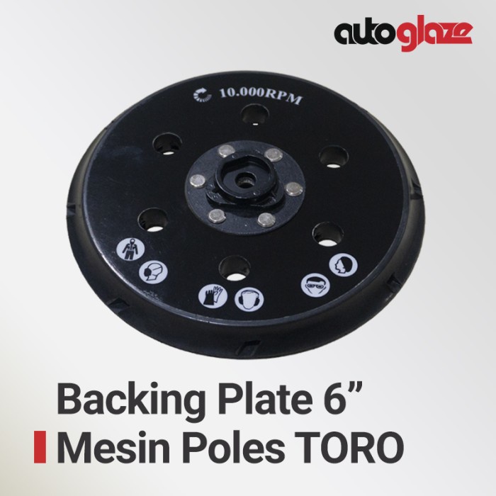 JM- Backing Plate 6 inch Mesin Poles Toro Backing Plate Dual Action 6"