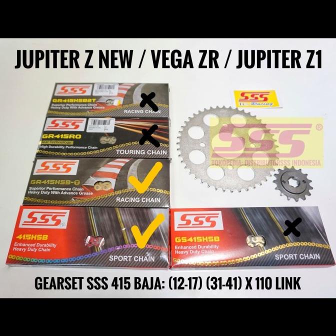 Girset Jupiter Z New/Jupiter Z1/Vega Zr Sss Baja 415 Sss 110 Hsbt