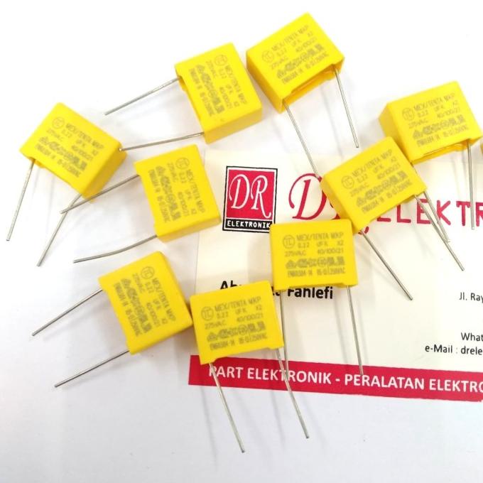 Kapasitor kotak MKM MKP 0,22uf 0,22 uf 275v 275 volt 275volt Capasitor dre3 Segera Dapatkan