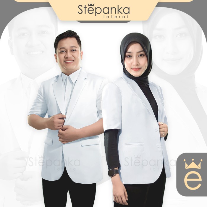 Terbaru Jas Dokter Lengan Pendek /Jas Dokter Pria / Jas Dokter Wanita Promo Terlaris