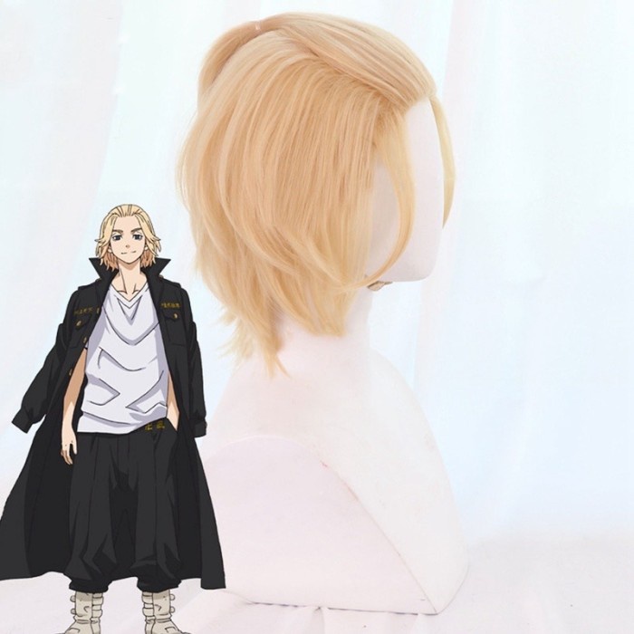 Wig Anime Tokyo Revengers Mikey Manjiro Sano Hair Cosplay