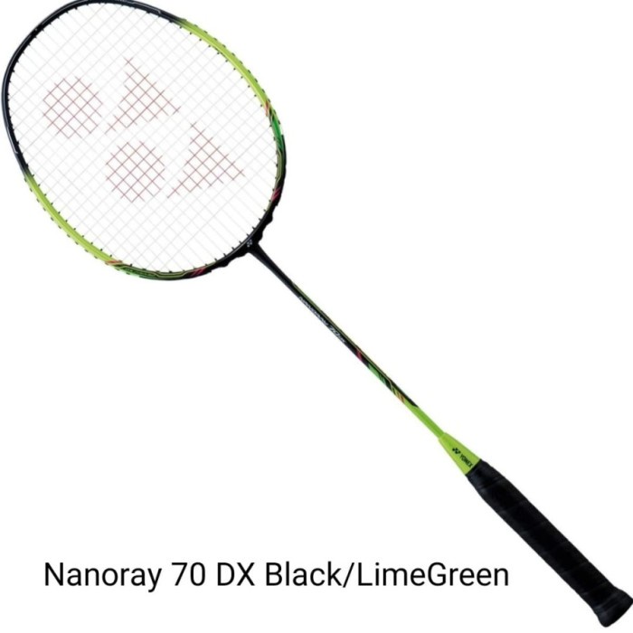 Raket Badminton Yonex Nanoray 70Dx 70 Dx 4Ug5 Black Green Lime Ori Terpopuler