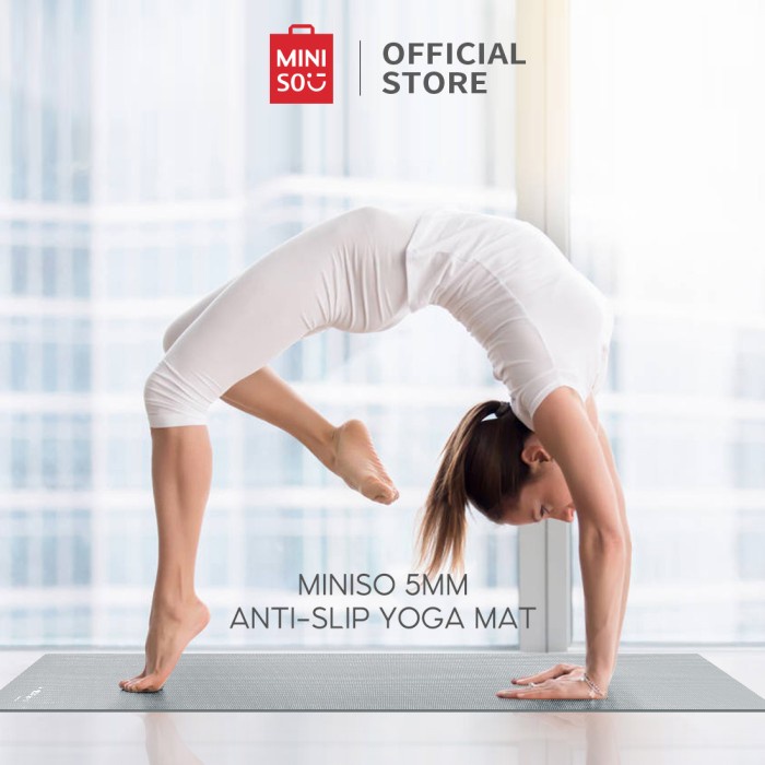 Terbaru Miniso Matras Olahraga Matras Yoga 5Mm Nyaman(175*61)