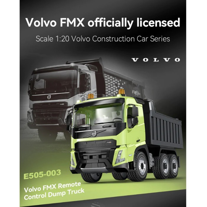 Double E Rc E505-003 Liceed Volvo Fmx Rc Dump Truck 1/20 2.4Ghz Ready