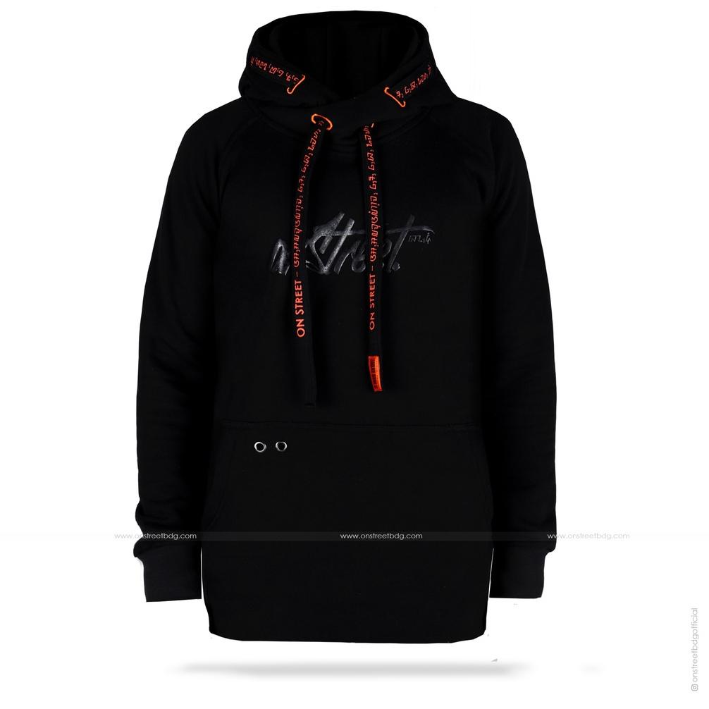 Jaket Pria Kece Abizz ONSTREET HOODIE T4LUND 05 BLACK