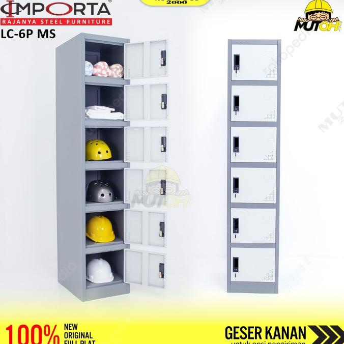 

Importa Lc-6P Ms Standing Loker Besi Locker Besi 6 Pintu Full Plat Original