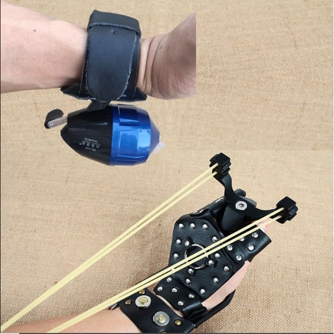 Promo Sarung Tangan Ketapel Memancing Panahan Leather