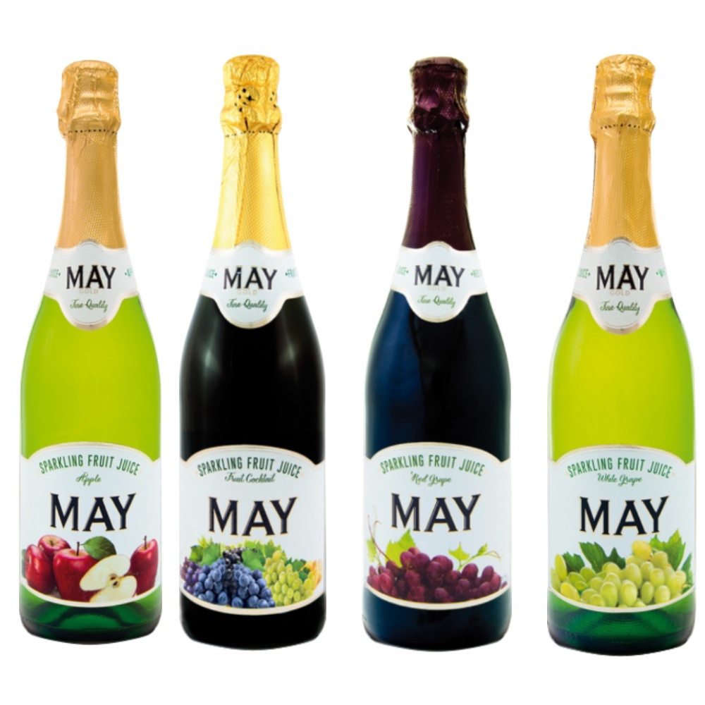

numan Jus Berkarbonasi May Sparkling Juice Fruit Cotail 750ml