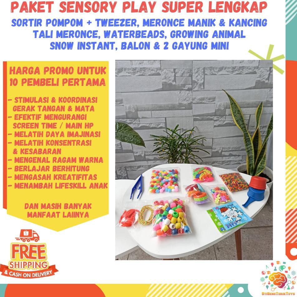 Paket Sensory Montess Toys Play Terlengkap Mainan Edukasi Anak 1 2 3 4 Tahun Perempuan Laki Laki