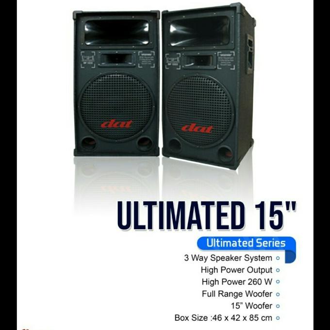 Speaker Pasif 15"inch DAT Ultimated-15 -- 1Set/Sepasang/2bh Speaker
