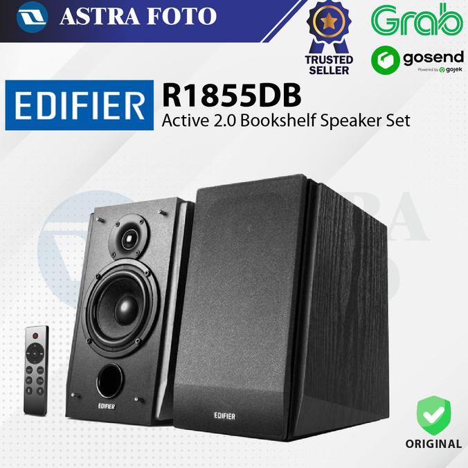 Edifier R1855DB Active 2.0 Bluetooth Speaker Set - Hitam Matte