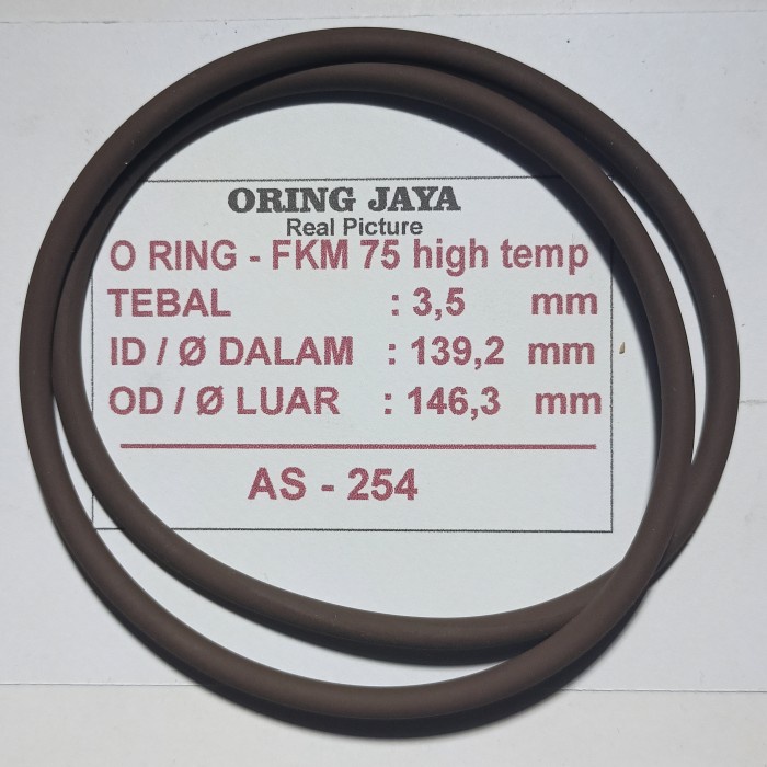

O Ring 3,5 X 139,2 X 146,3 Mm As 254 Fkm 75 Best