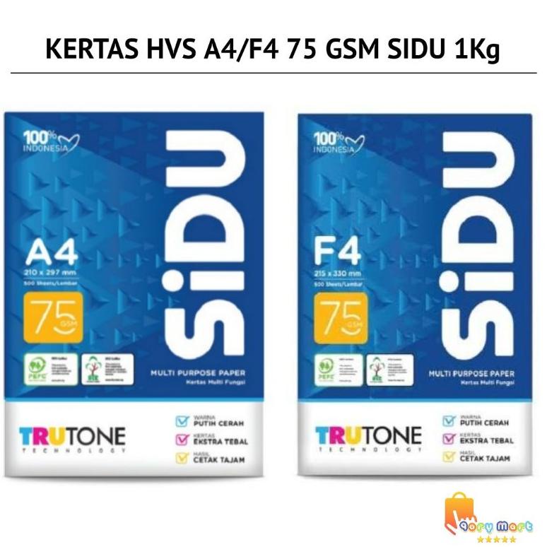 

Hot Sale - KERTAS A4/F4 75GSM 1KG SINAR DUNIA !
