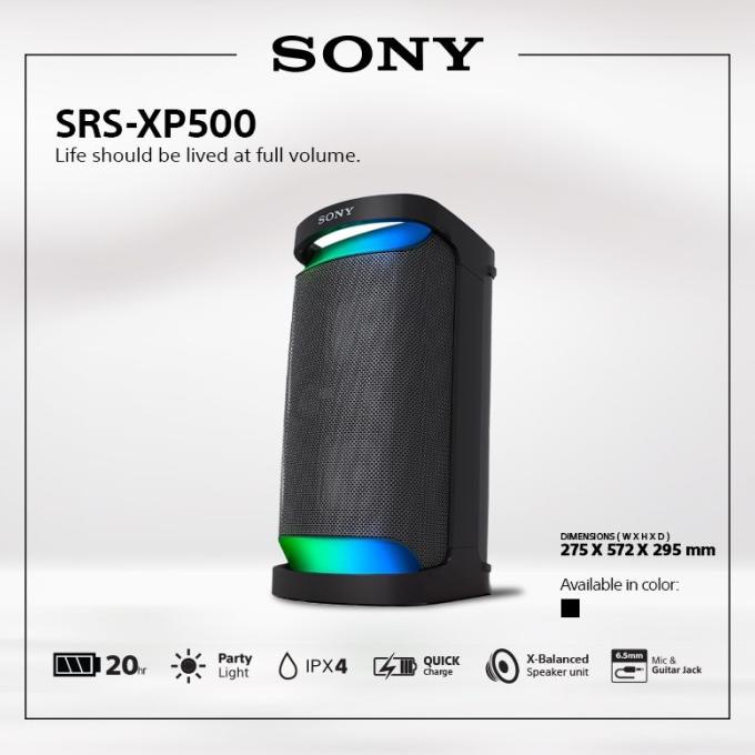 SONY SRS-XP500 Portable Wireless Speaker With USB & Microphone Port