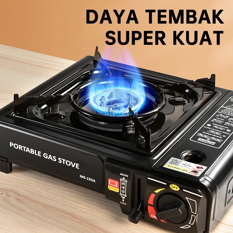 Ter Kompor Gas Portable 2 In 1/ Kompor Portable / Tungku Gas Welhome