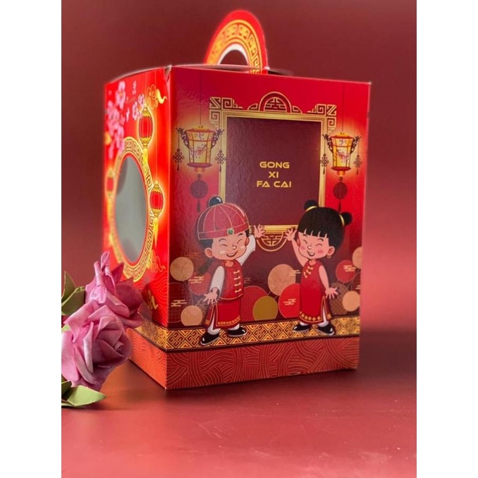 New Kotak Kue Imlek Tenteng 3 Toples 500Gram Kotak Kue Imlek Terbaik