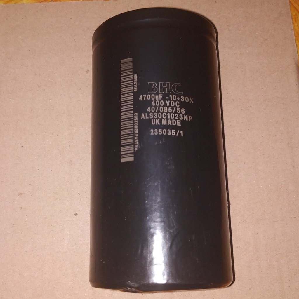 C Elko Elco 4700uF 400V 4700 uF 400 V 4700MFD 400VDC 400WV BHC