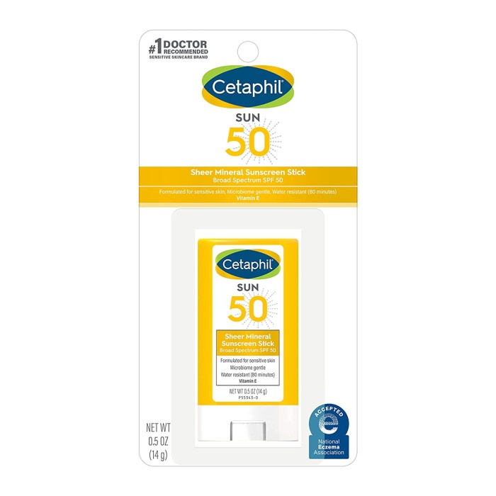 CETAPHIL Sheer Mineral Sunscreen Stick Zinc Titanium Sensitive SPF 50