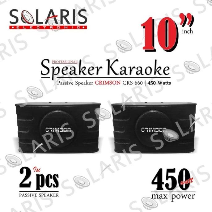 SPEAKER KARAOKE 10 Inch Pasif CRIMSON CRS-660