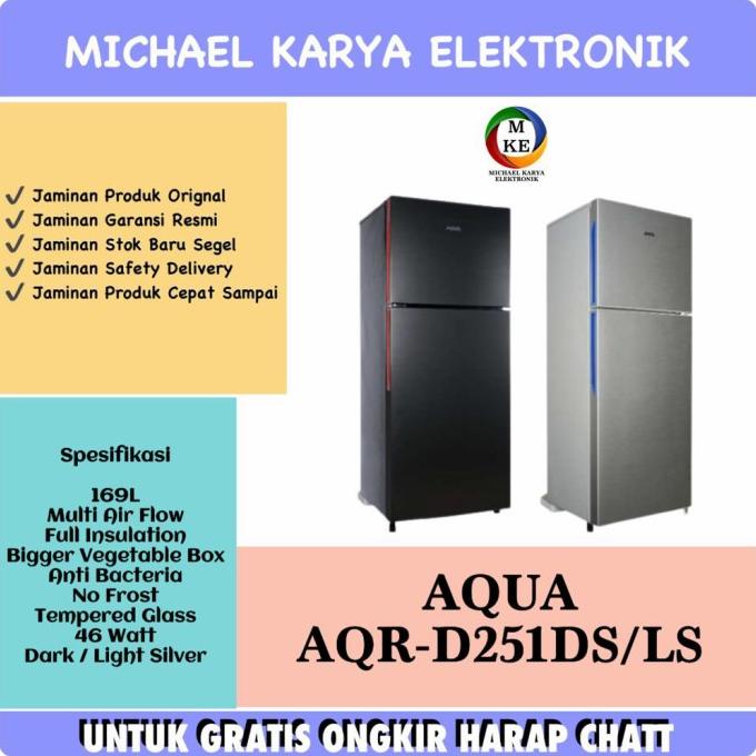 Harga Anjlok Kulkas Aqua 2 Pintu Aqr D251 Kulkas Aqua Sanyo Aqrd251 Aqua Kulkas