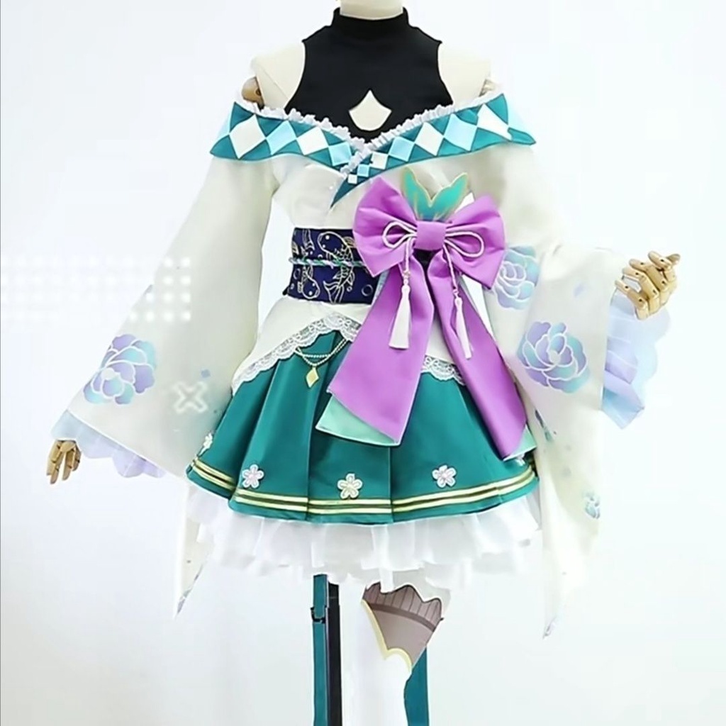 Nijisanji vtuber cosplay Finana cosplay costume and Finana wig