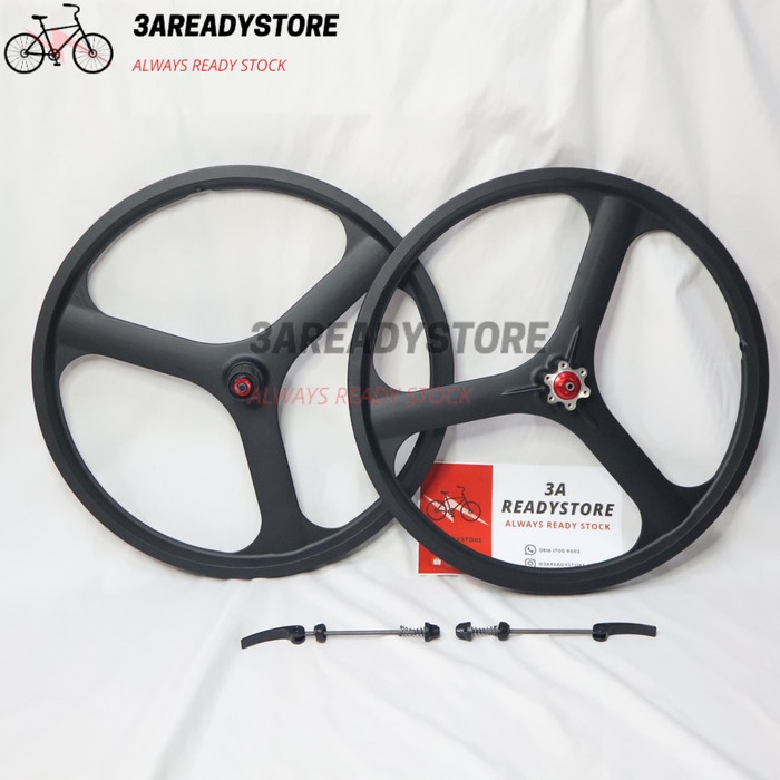 Promo Wheelset / Velg Sepeda Seli Alloy 22" Inch 3 Palang
