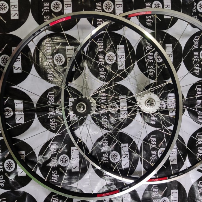 Promo Wheelset 700 Araya Ar-719 Ar719 Hub Fixie Jari Bs Chrome Gravel Fixie