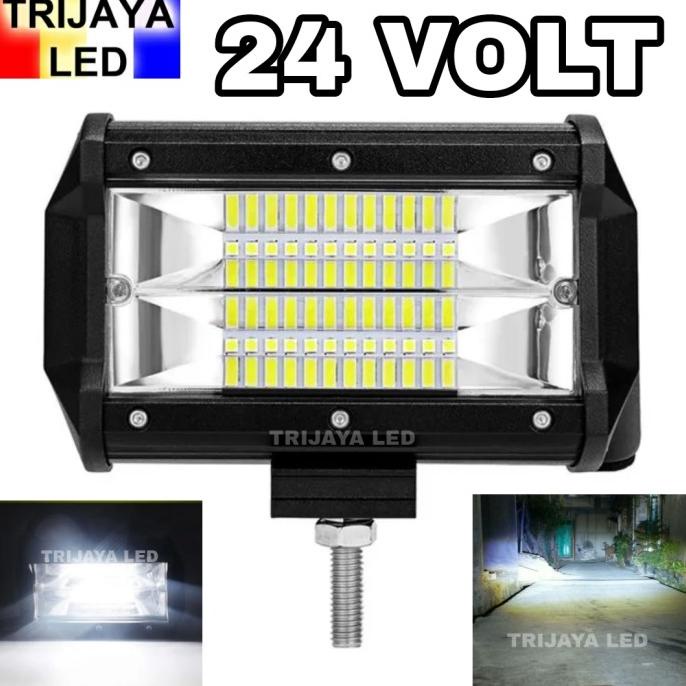 Lampu Tembak Sorot 24 Volt LED Bar CREE STROBO 24 Mata Motor Mobil