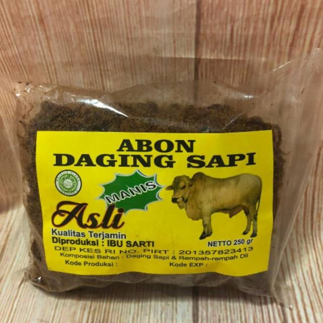

Abon Sapi Asli 250 Gram Padmosusastro Bu Sarti