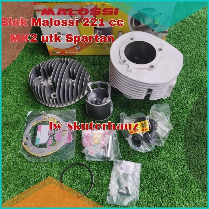 Blok Set Alloy MALOSSI MHR 221cc MK2 utk Excel PX 200 cc Spartan 16nov