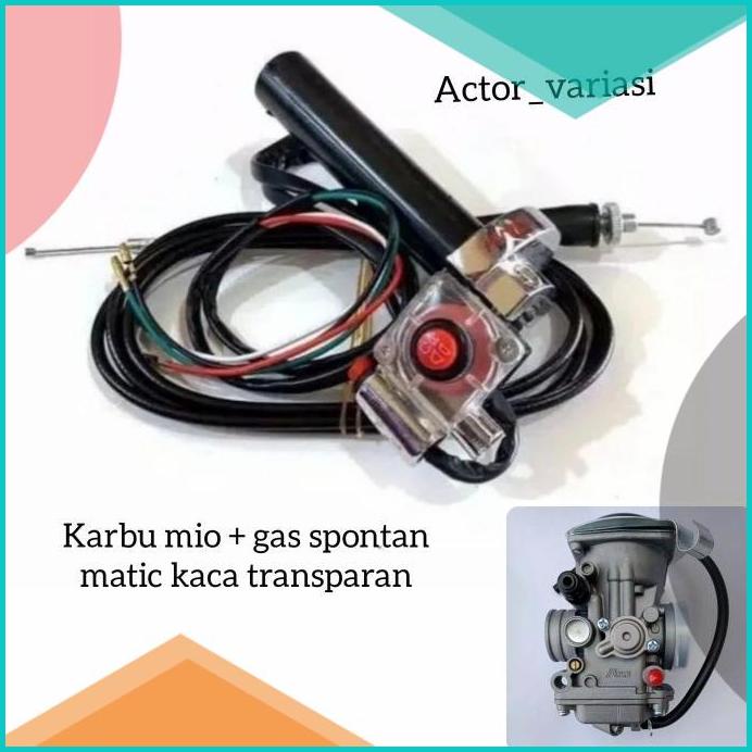Paketan (promo) Gas spontan matic plus karbu mikuni mio,new,soul,sprty
