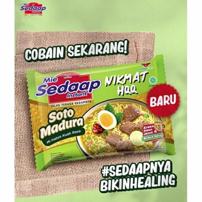 Mie Sedap Soto Madura 1 Dus / Karton (40 Pcs)