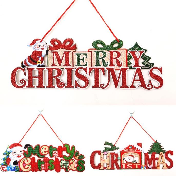 

Dekorasi Garland Merry Christmas Hiasan Dinding Natal Hiasan Gereja Pengiriman Cepat