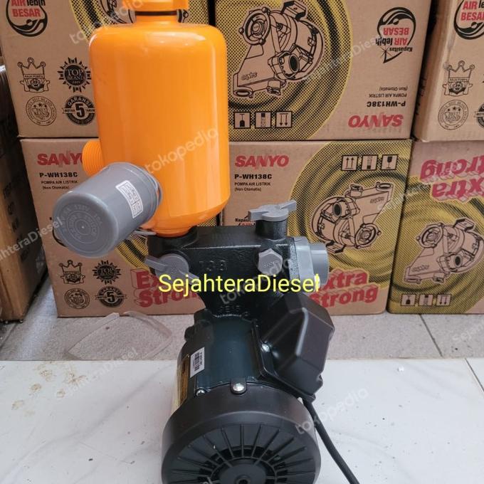 Harga Anjlok Pompa Air 125Watt Sanyo Pwh 138+Tabung Fiber+Otomatis