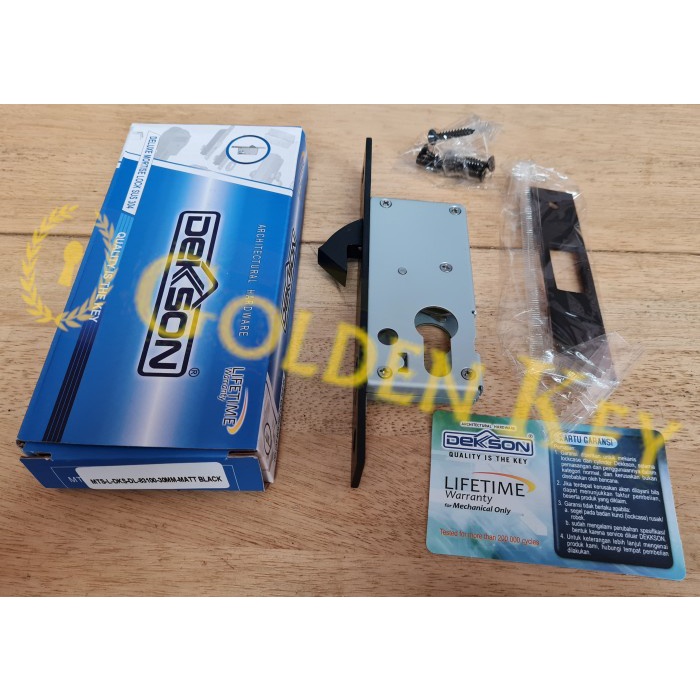 Terbaru Body Bodi Kunci Pintu Sliding Mortise Dekkson Dekson 83100 Black Hitam Promo Terlaris