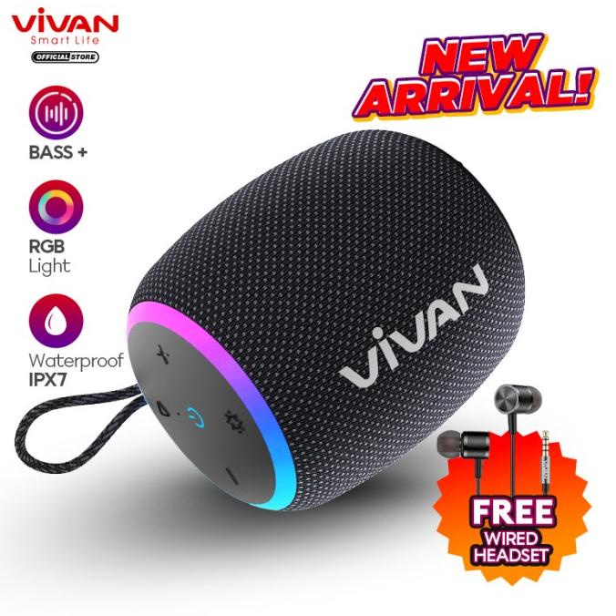 SPEAKER PORTABLE TWS VIVAN VS15 VIVAN Speaker Bluetooth 5.0 Surround